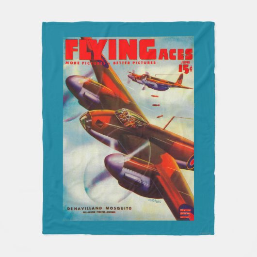 Hoesje van het Flying Aces Magazine 5 Fleece Deken (Voorkant)