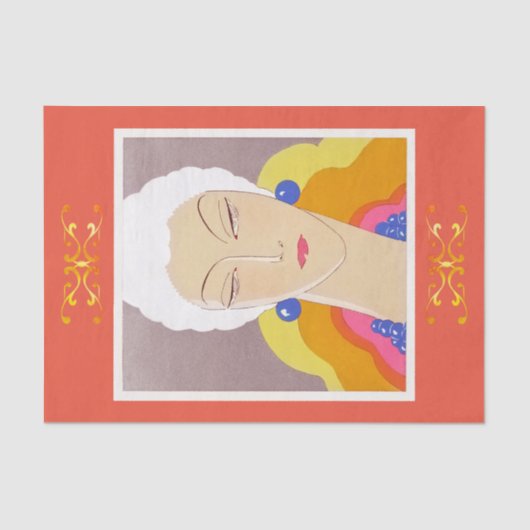 Hoesje van het mode magazine Art-Goût-Beauté Tissuepapier (Voorkant)