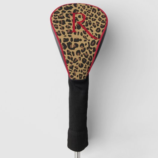 Hoesje van het monogrammed Jaguar Print Driver Golfheadcover (Voorkant)