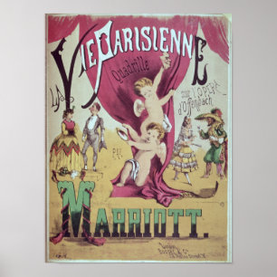 Hoesje van het scorebord "La Vie Parisienne Poster