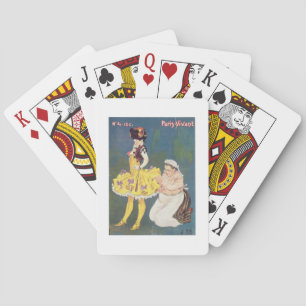 Hoesje van het tijdschrift "Paris-Vivant" van 1901 Pokerkaarten