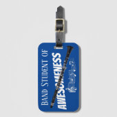 Hoesje VAN Instrument NAAM TAG Clarinet Bagagelabel (Voorkant (verticaal))