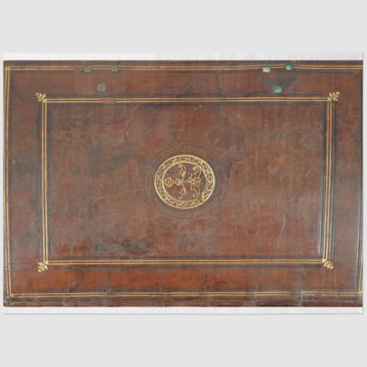 Hoesje van leder tissuepapier (Voorkant)