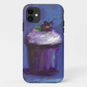 Hoesje van Paarse cupcake