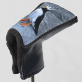 Hoesje van puffin golfheadcover (3/4 voorkant)