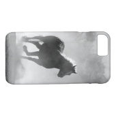 Hoesje van zwarte en witte galoping (Achterkant (Horizontaal))