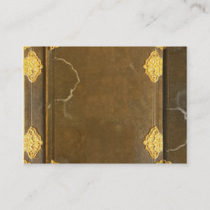 Hoesje voor goud en oude boeken visitekaartje