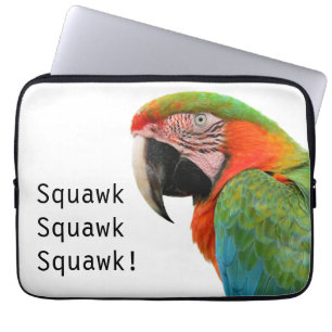 Hoesje voor laptop en tablet met papegaai sleeve