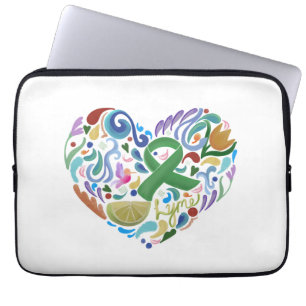 Hoesje voor Lyme Disease Gift Awareness Laptop Com Sleeve