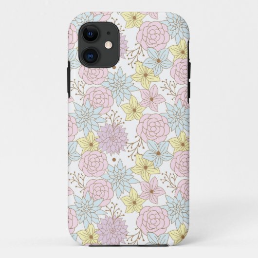 hoesje voor telefoon met lente bloemen (Achterkant)