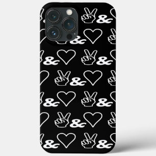 Hoesje voor vrede en liefde — Mate iPhone-tas
