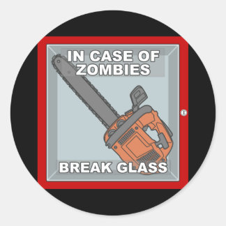 Hoesje Zombies Ronde Sticker