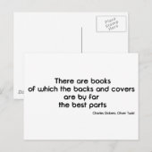 Hoesjes boeken briefkaart (Voorkant / Achterkant)