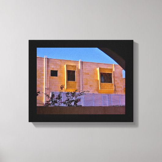 Hoesjes met houten ramen canvas afdruk (Voorkant)