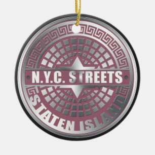 Hoesjes Staten Island Keramisch Ornament