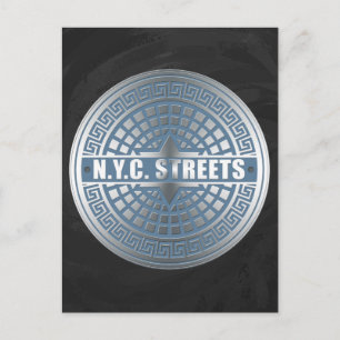 Hoesjes van mangaten NYC Briefkaart