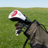 Hoesjes van Poolse vlaggen en golfclubs met monogr Golfheadcover (Insitu)