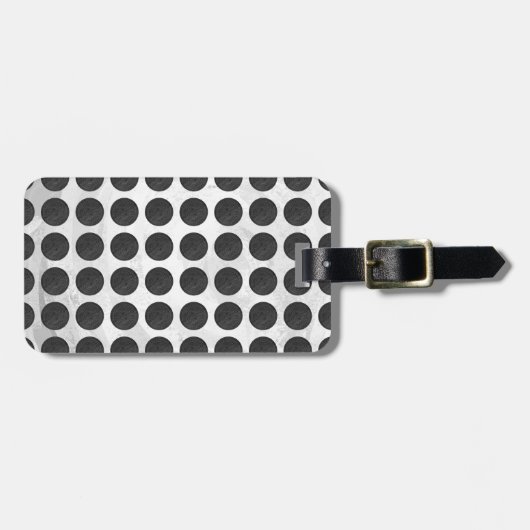 Hoesjes zwarte marmer bagagelabel (Voorkant horizontaal)