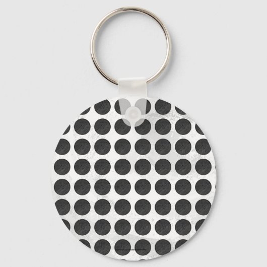 Hoesjes zwarte marmer sleutelhanger (Voorkant)