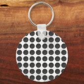 Hoesjes zwarte marmer sleutelhanger (Voorkant)