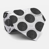 Hoesjes zwarte marmer stropdas (Opgerold)