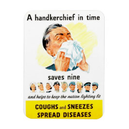 Hoest en niezen verspreiden ziekten magneet