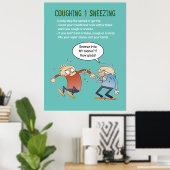 Hoesten en kalmeren in de gezondheidstip van uw Sl Poster (Thuiskantoor)