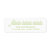 Hoesten van Holly Festive Kerstmis Etiket (Voorkant)