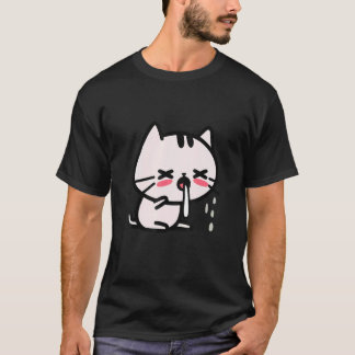 Hoestende lieve kat t-shirt