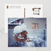 Hoestvogels in de adel briefkaart (Voorkant / Achterkant)