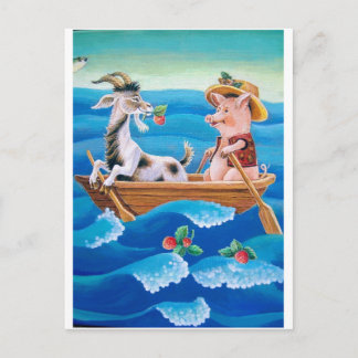 "Hoeveel aardbeien groeien er in het zee?" Briefkaart