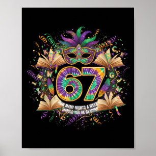 Hoeveel Avonden Per Week Moet Je 67 Boeken Lezen Poster
