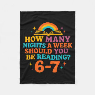 Hoeveel Avonden Per Week Moet Je 67 Me Lezen Fleece Deken