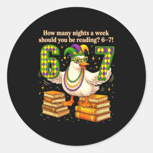 Hoeveel avonden per week moet je 67 Thee lezen Ronde Sticker
