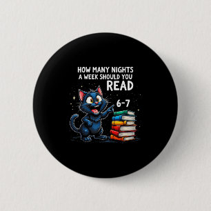 Hoeveel Avonden Per Week Moet Je Lezen_ 6–7 Leuke Ronde Button 5,7 Cm
