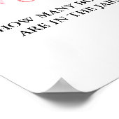 hoeveel boog zijn in het jar Bow vrijgezellenfeest Poster (Hoek)