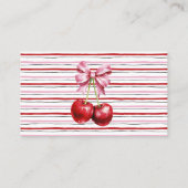 Hoeveel Cherries Roze Coquette Baby Game Kaart Plaatskaartje (Achterkant)