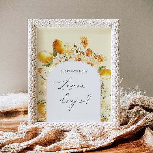 Hoeveel citroendrops zitten er op de poster op de 