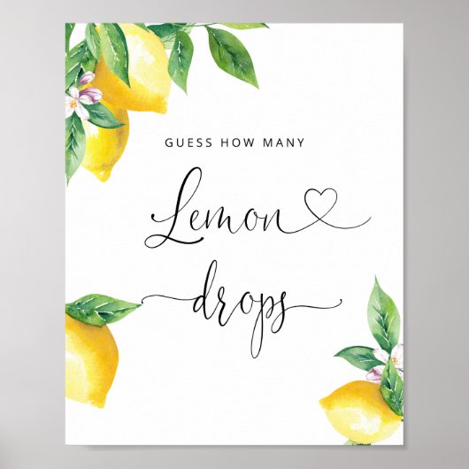Hoeveel citroendruppels zitten er in de pot? poster (Voorkant)