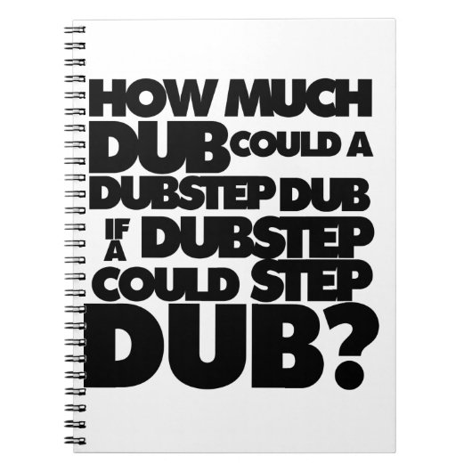 Hoeveel Dubstep? Notitieboek (Voorkant)