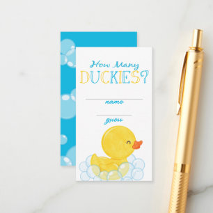 Hoeveel Duckies Party Game Guess Kaarten