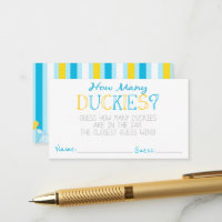 Hoeveel Duckies Party Game Guess Kaarten