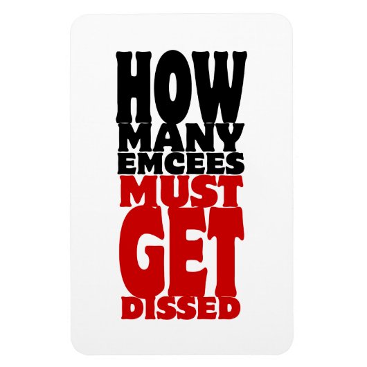 Hoeveel Emcee's moeten er gekust worden Magneet (Verticaal)