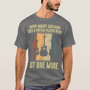 Hoeveel gitaren Guitar speelt Music Rock T-shirt