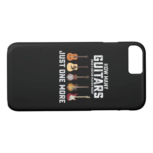 Hoeveel gitaren heeft een gitaarspeler nodig Case-Mate iPhone case (Achterkant (Horizontaal))