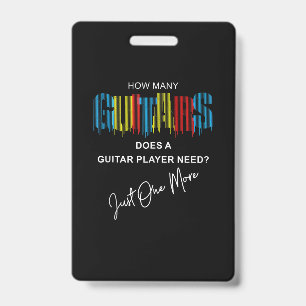 Hoeveel gitaren heeft een gitarist nu eigenlijk no badge