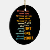 Hoeveel gitaren heeft een speler enkel nog nodig keramisch ornament (Rechts)