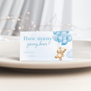 Hoeveel gummy beren zitten er in de potje blauwe b informatiekaartje