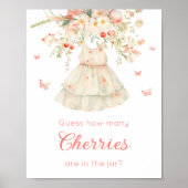 Hoeveel kersen in de pot Clothesline Baby Poster (Voorkant)