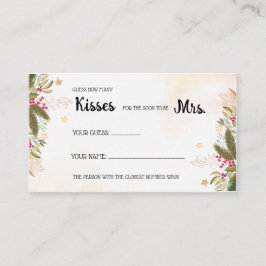 Hoeveel Kisses voor Mrs. Plaatskaartje